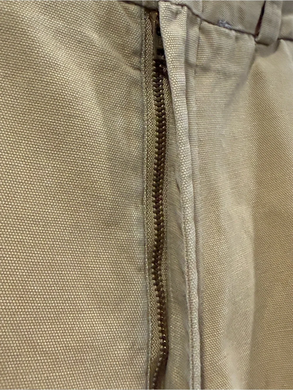 Bills Khakis Mens 32 Khaki Pleated Front Straight Leg Canvas Pants